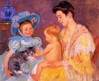 Cassatt, Mary - Children Playing with a Cat